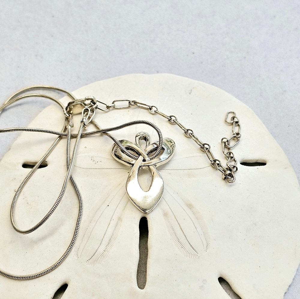 Carolyn Pollack Relios Angel Necklace 925 ITALY Sterling Silver - Picture 4 of 14